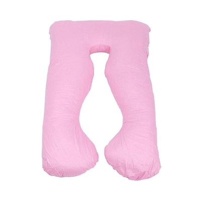 U-Shaped Maternity Pillow Cotton Pink 80x120centimeter U-Shaped Maternity Pillow Cotton Pink 80x120centimeter
