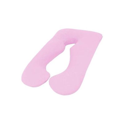 RDX Pregnancy Pillow With Detachable Extension Cotton Pink 120x85centimeter