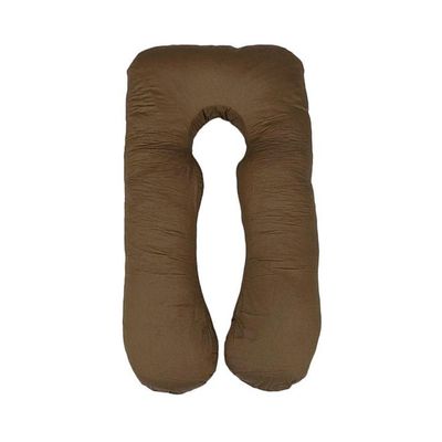 U-Shaped Maternity Pillow Cotton Brown 100X120centimeter