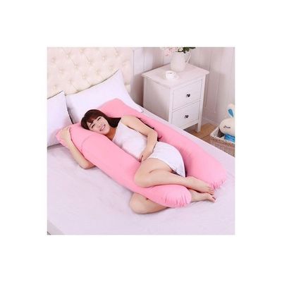 Cotton Maternity Pillow Cotton Pink 120x80centimeter