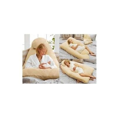 Cotton Maternity Pillow Cotton Beige