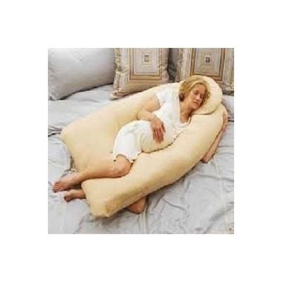 Maternity Pillow Cotton Beige 120x80centimeter