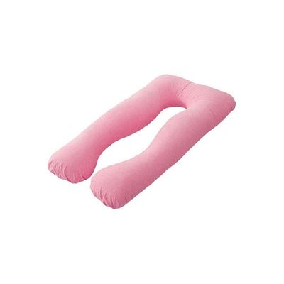 U Shape Comfortable Maternity Pillow Cotton Pink