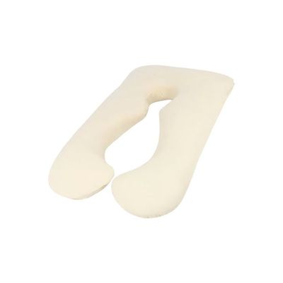 U Shape Pregnancy And Maternity Pillow Off white 70x25x120cm