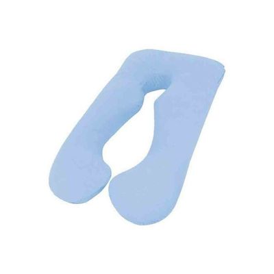 U-Shaped Pregnancy Pillow Cotton Blue 45x45cm