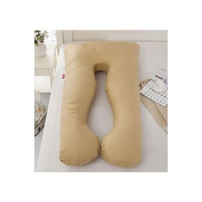 Maternity Pillow Cotton Beige 120x80centimeter