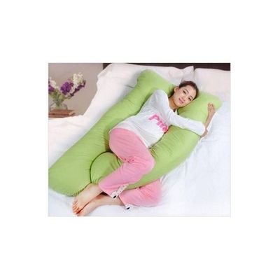 Cotton Maternity Pillow Cotton Green 120x80centimeter