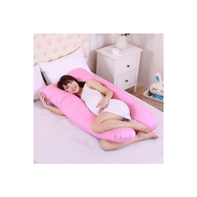 Maternity Pillow Cotton Pink 120x80centimeter