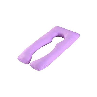 U Shaped Maternity Pillow With Cover Fabric Purple 30x25x30centimeter