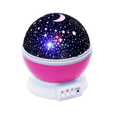 LED Night Light Projector Moon Lamp Multicolour 12 x 12 x 13.5Cm