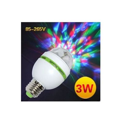 Auto Rotating LED Lamp Green/White/Blue