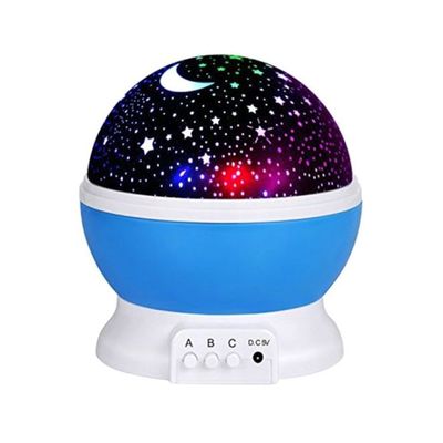 Starry Sky And Moon Projector Night Lamp Multicolour 13 x 14.5cm