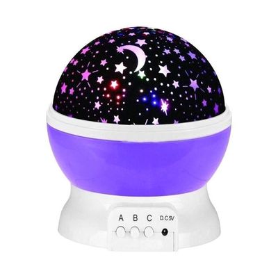 Starry Sky And Moon Projector Night Lamp Multicolour 4.6 x 5.5inch