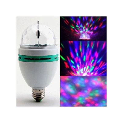 Rotating Multi-Pattern LED Lamp White/Green/Clear 4 x 15cm