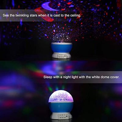 Blue Sky Star Master Cosmos LED Projector Lamp White 15x13Cm