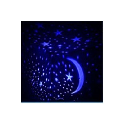Stars And Moon Projecting Night Light Blue/Yellow/Green