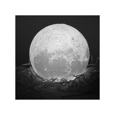 3D Full Moon-Shaped LED Light Lamp White 12Cm
