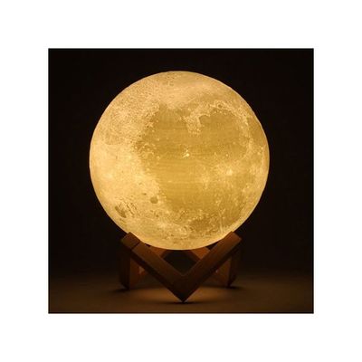3D Full Moon-Shaped LED Light Lamp White 12Cm