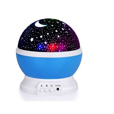 Room Night Light Moon Star Projector 360 Degree Rotation - Night Light Lamp,3 Modes Colorful Led 2724650354341 BlueCm
