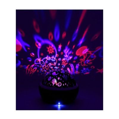 LED Moon Lamp Purple 12x12x13.5Cm