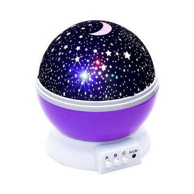 LED Moon Lamp Purple 12x12x13.5Cm