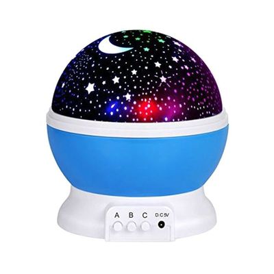 Star And Moon Starlight Projector Lamp Multicolour 13 x 14.5cm