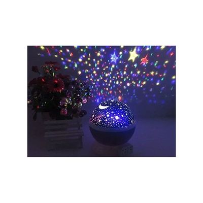 Rotating Moon Sky Projection LED Night Light Multicolour 13 x 14.5cm