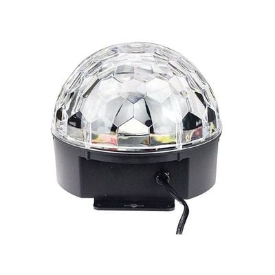 LED Crystal Magic Ball Stage Light With MP3 Player, USB/SD/Bluetooth Black 16x19cm