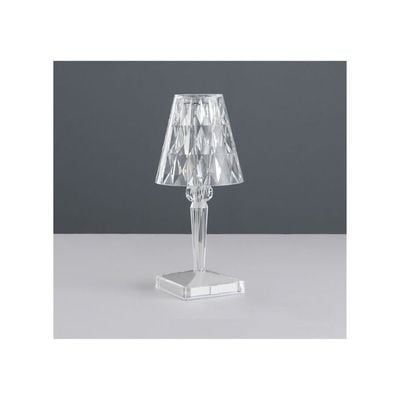 Crystal Diamond Ambience Desk Lamp White