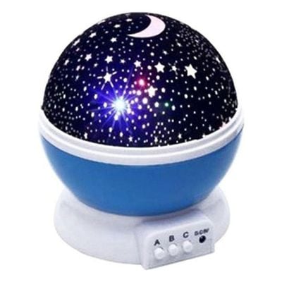 Star Master Rotating Projector Lamp Blue 7*11Cm