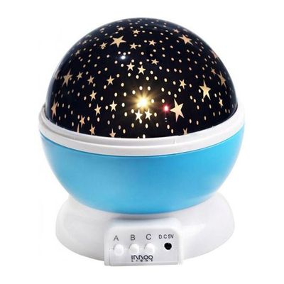 Baby Night Light Moon Star Rotating Projector Led Lamp 9 Color Changing Usb Or Battery Powered Multicolour