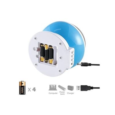 LED Night Light Projector Moon Lamp Blue 12 x 12 x 13.5Cm