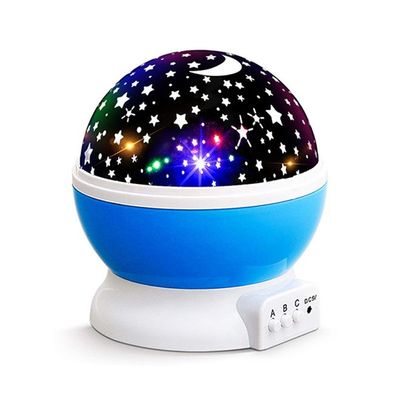 Starry Night Light Rotating Moon Stars Projector Multicolour 5.6 x 5.2 x 5.1inch