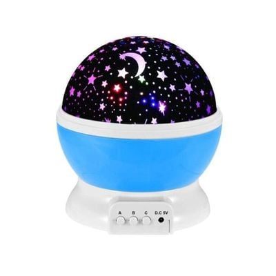 Starry Night Light Rotating Moon Stars Projector Multicolour 5.6 x 5.2 x 5.1inch