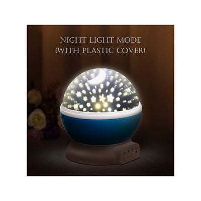 Starry Night Light Rotating Moon Stars Projector Multicolour 5.6 x 5.2 x 5.1inch