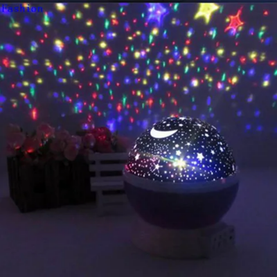 Star And Moon Starlight Projector Lamp Black/White/Blue