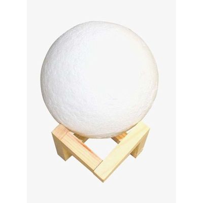 3D Moon Table Lamp White 8Cm