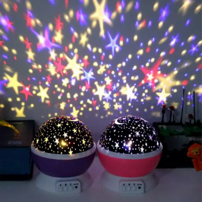 Rotating Night Star Sky Starry Projector Led Light Pink