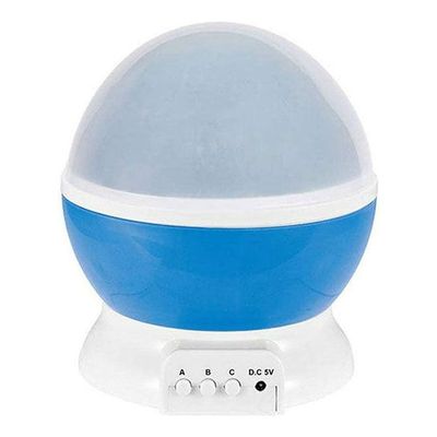 Stars Starry Sky Led Night Light Projector Moon Rotating Lamp Novelty Nightlight Blue