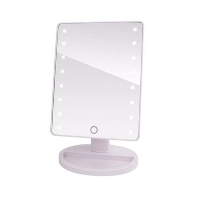 360 Rotation LED Light Mirror White 12x13Cm 360 Rotation LED Light Mirror White 12x13Cm