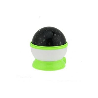 Rotating Star Moon Sky Night Projector Lamp With USB Black/Green/White 11 x 10cm