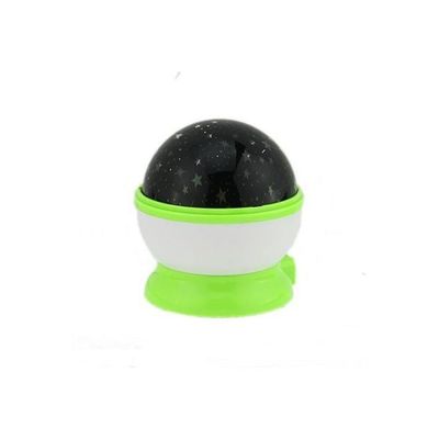 Rotating Star Moon Sky Night Projector Lamp With USB Black/Green/White 11 x 10cm