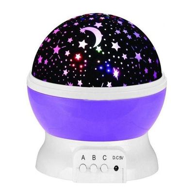 3 Modes Led Night Lights Stars Lighting Lamp,Rotation Night Projection Lamp Kids Bedroom Bed Lamp -Blue Rotating 2724443619015 15X13Cm