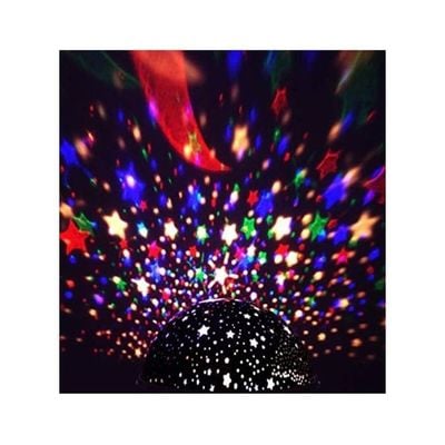 Star And Moon Starlight Projector Lamp Black/White/Pink 13 x 8cm