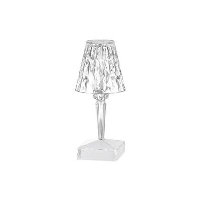 Acrylic Diamond Table Lamp White