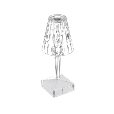 Acrylic Diamond Table Lamp White