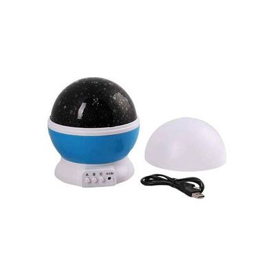 Star And Moon Starlight Projector Lamp With Cable And Cap Black/White/Blue