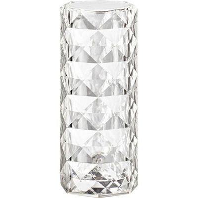 Acrylic Diamond Table Lamp Touching Control 3 Lighting Colours White