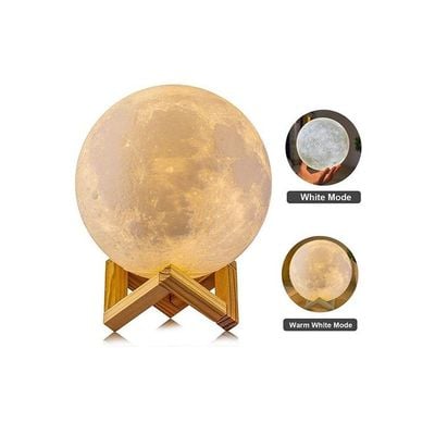 3D Moon Lamp Gold 8cm