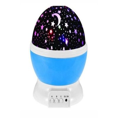 Star Moon Rotating Night Projector Lamp Blue/Black/White